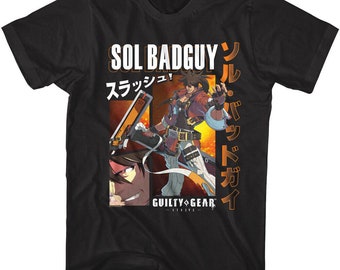 Guilty Gear Strive Sol Badguy Men's T Shirt Adult Tees
