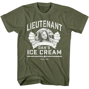 Forrest Gump Lieutenant Dan&#39;s Ice Cream Men&#39;s T Shirt Adult Tees