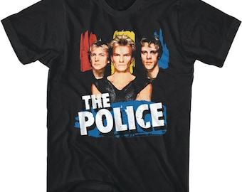 The Police Band Graphic T-shirt: Vintage 80s Pop Rock Concert Tour