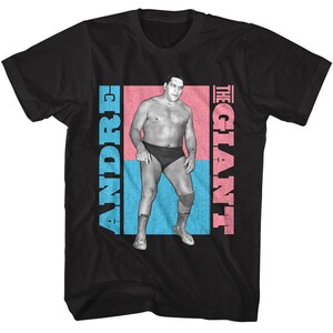 Andre The Giant Pastel Colorblock Adult T-Shirt
