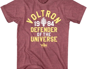 Voltron Defender of the Universe 1984 Men's T Shirt Adult Tees