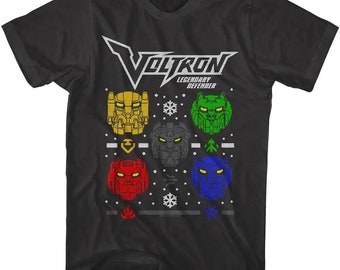 Voltron Lions Tacky Xmas Sweater Men's T Shirt Adult Tees