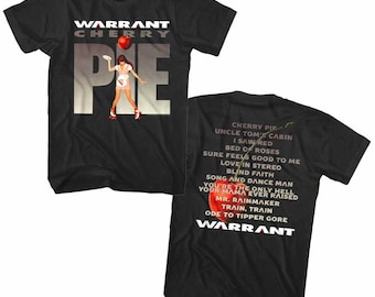 Warrant Cherry Pie Album Black Adult T-shirt - Etsy