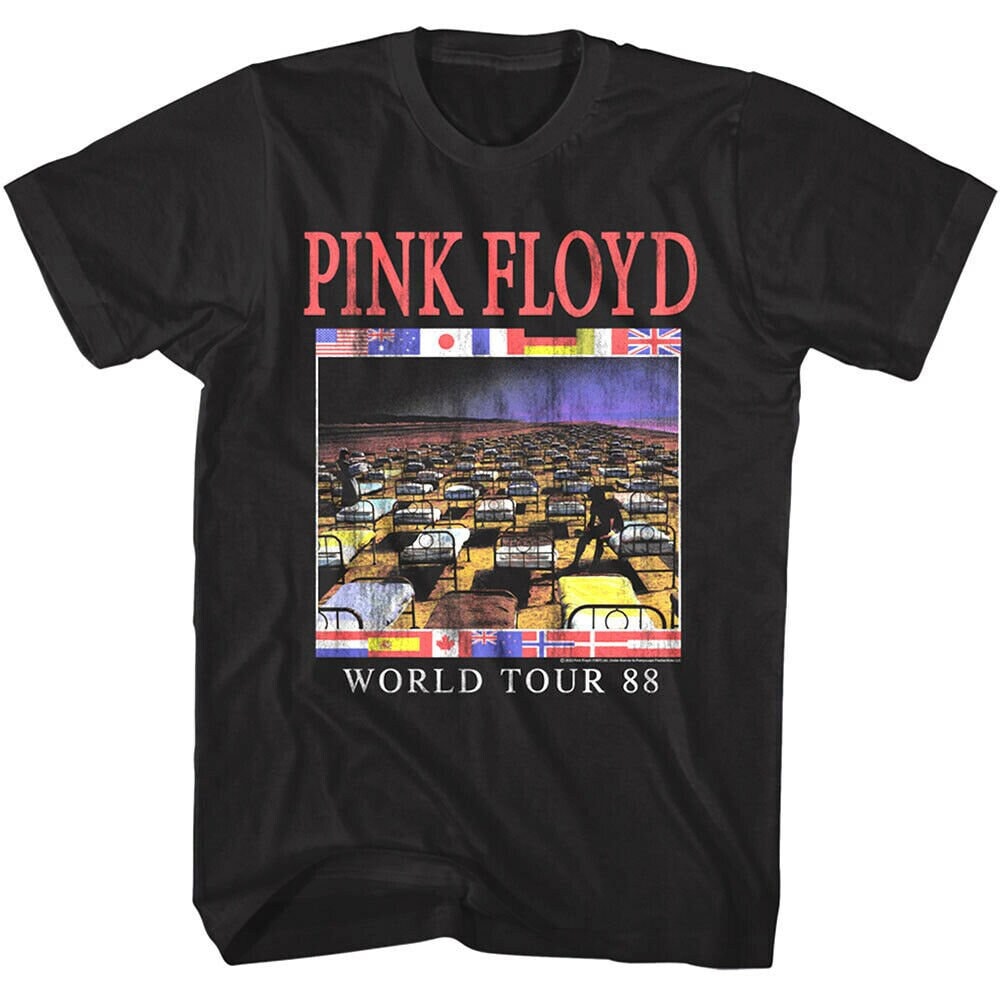 Pink Floyd American Tour '87 Tシャツ/ピンク Pink Floyd Mens T-shirt World Tour 1987 Cotton Band Tee S
