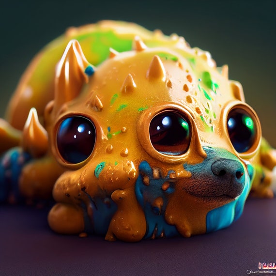 Slime Pup  Kaiju, Kaiju art, Cute art