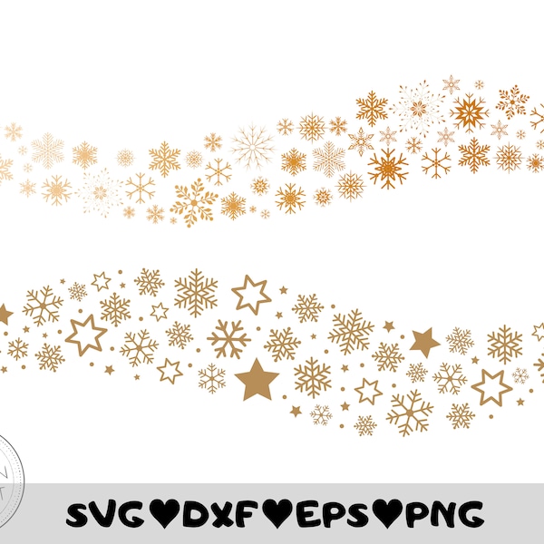 Snowflake Svg Bundle, Christmas Clipart, Snow Flake Png, Cut File, Snow Eps, Cricut Silhouette Winter Holiday Svgs, Christmas Decoration DXF