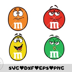 M&M Svg- M and M Svg Png- M And M Svg File- M and M Faces Svg- M and M Faces- M and M Face Svg- MM Svg