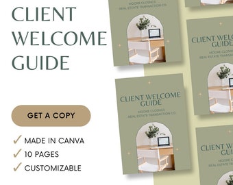 Kunden-Begrüßungsleitfaden: Canva Template