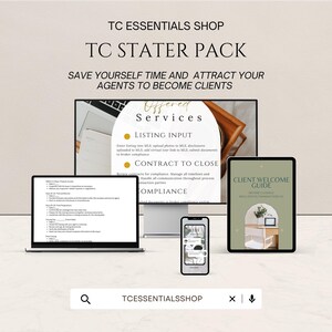 Real Estate Transaction Coordinator Starter Pack | TC Starter Pack | Closing Coordinator Bundle | Canva Template | GoogleDoc Email Templates