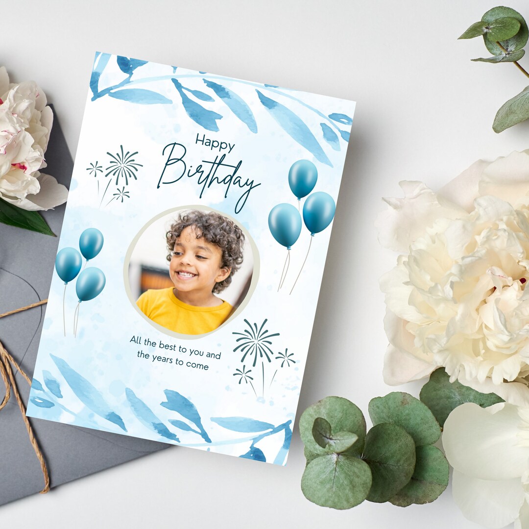 Printable Birthday Invitation Cards for Boys Boy Birthday - Etsy