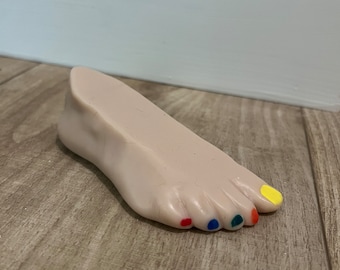Foot In the Door - Silicone Door stop - Custom Nail Color
