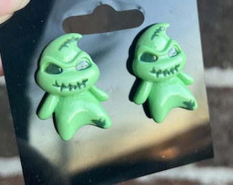 Green Ghost Earrings