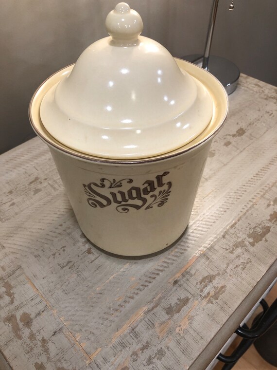 Vintage Sugar Canister Etsy