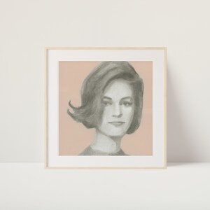 Digital Download | Vintage Fashion Portrait Oil Painting | Handmade | Minimalist Decor | Urban Décor | Retro Glamour | Vintage Fashion