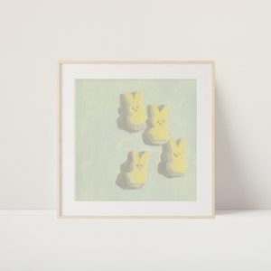 Download digital | Pintura a óleo de espreitadelas | Feito à mão | Decoração minimalista | Decoração Infantil | Silenciado | Cores Pastel | Nostalgia da infância