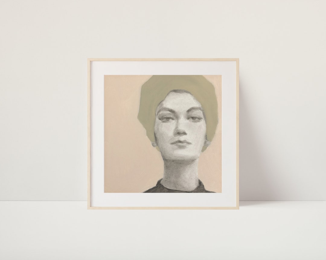 Fine Art Print | Vintage Fashion Portrait Oil Painting | Handmade ...