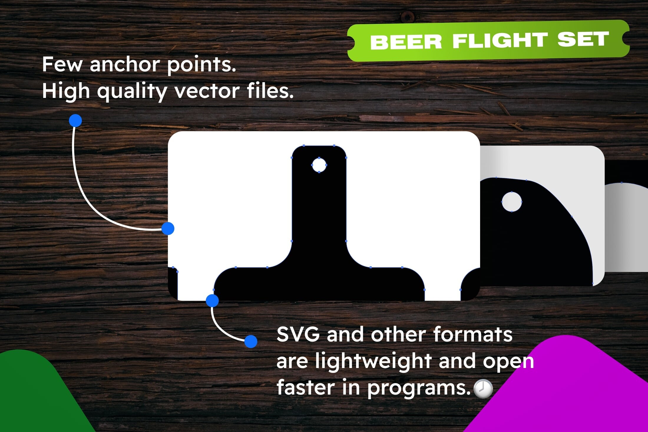 Beer Flight Svg Dxf Laser Cut Files Boards Set Svg Dxf Laser Etsy