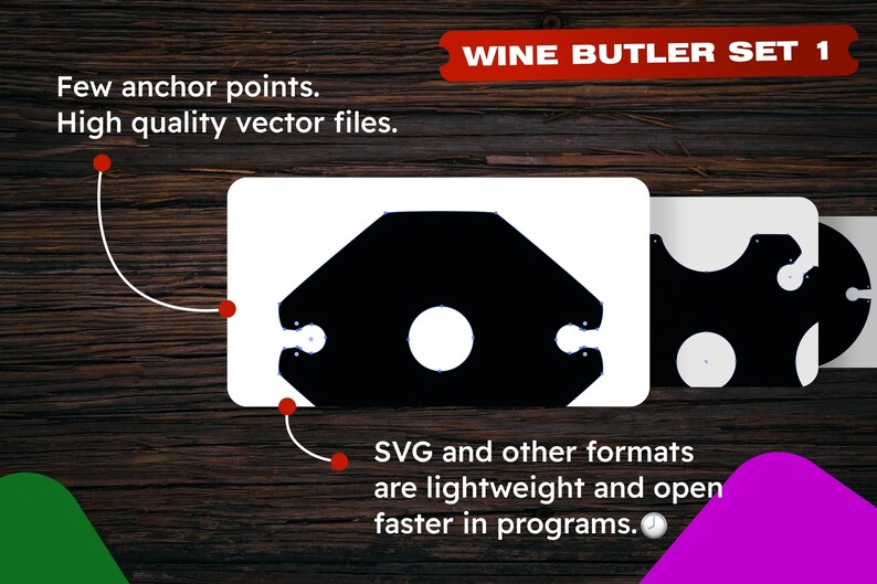 Wine Butler SVG Set, Laser Cut Files (digital Download) - Etsy