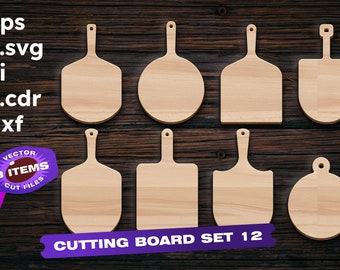 Pizza Peel & Cutting Board SVG Laser Cut Files (Digital Download)