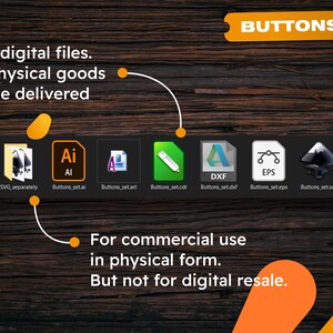 104 Buttons Set SVG, CNC Laser Cut Files for Woodworking - Etsy