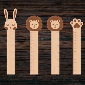 Ruler Toy Svg Bunny Ruler Svg Lion Ruler Svg Cat Ruler Svg Bear Ruler ...