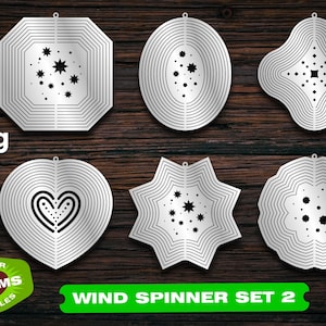 Wind spinner SVG Dxf Laser cut Spinner metal Garden decor Laser cut files Dxf files for Cnc files for wood Vector cut files