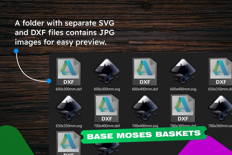 Moses Basket Wood Base - 75x30cm Oval With 12mm Holes For Crocheting