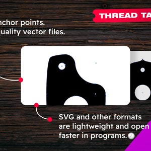 Thread Tag Svg Set 1 Embroidery Floss Sorter Floss Holder Laser Cut ...