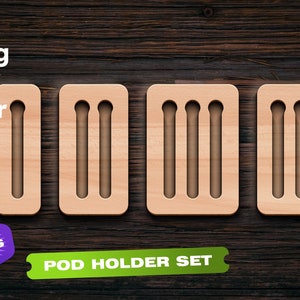 Coffee pod holder DXF Capsule holder Cnc router Vector cut files Wood project cnc wood working laser cut vector plan svg files for cricut