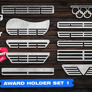 Auszeichnung Medaillenhalter svg Dxf-Dateien für Medaille Display Aufhänger Laser geschnittene Dateien Laser geschnittene Dateien Laser geschnittene Dateien Holzbearbeitungspläne