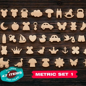 Birth stats SVG Toddler dxf Baby metric set Laser cut files Cnc router Lazer cut for Glowforge Woodworking plans