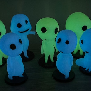 Kodama, Tree Spirit, Glow in the Dark, outdoor safe, plant and yard decor