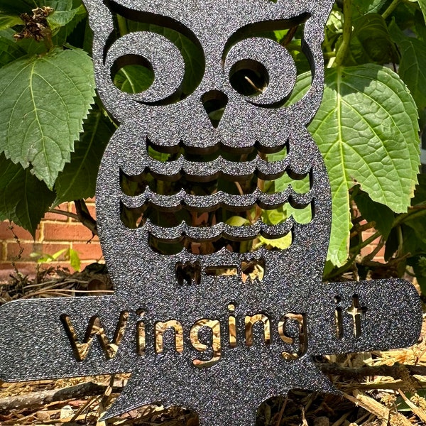 Owl Garden Stakes / Vegetable Garden Markers / Plant Labels / Customizable