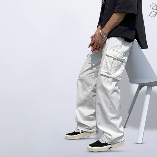 Y2K Fashion Pockets Denim Cargo Pants & Vintage Baggy Jeans - Etsy