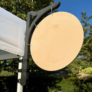 Custom MARKET Signage Bracket and Blank Round | Ready for you to CUSTOMIZE | FREE Shipping