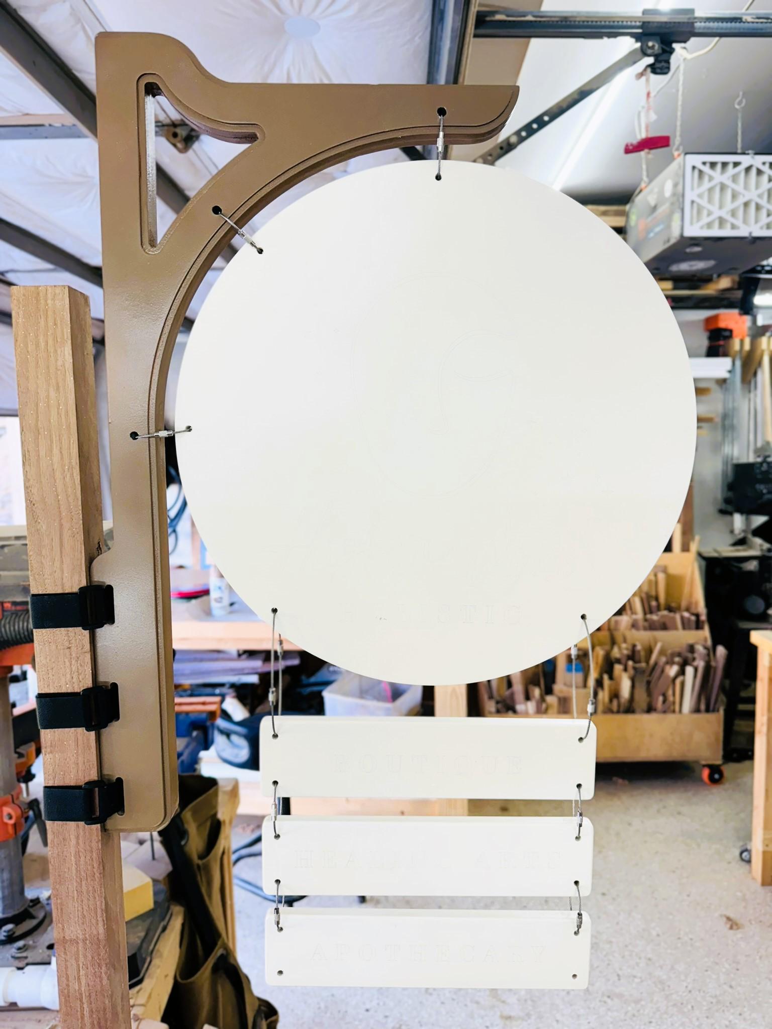 MARKET Signage Bracket and Blank Round | Ready for You to CUSTOMIZE ...