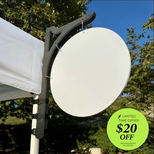 MARKET Signage Bracket and Blank Round | Ready for you to CUSTOMIZE | FREE Shipping