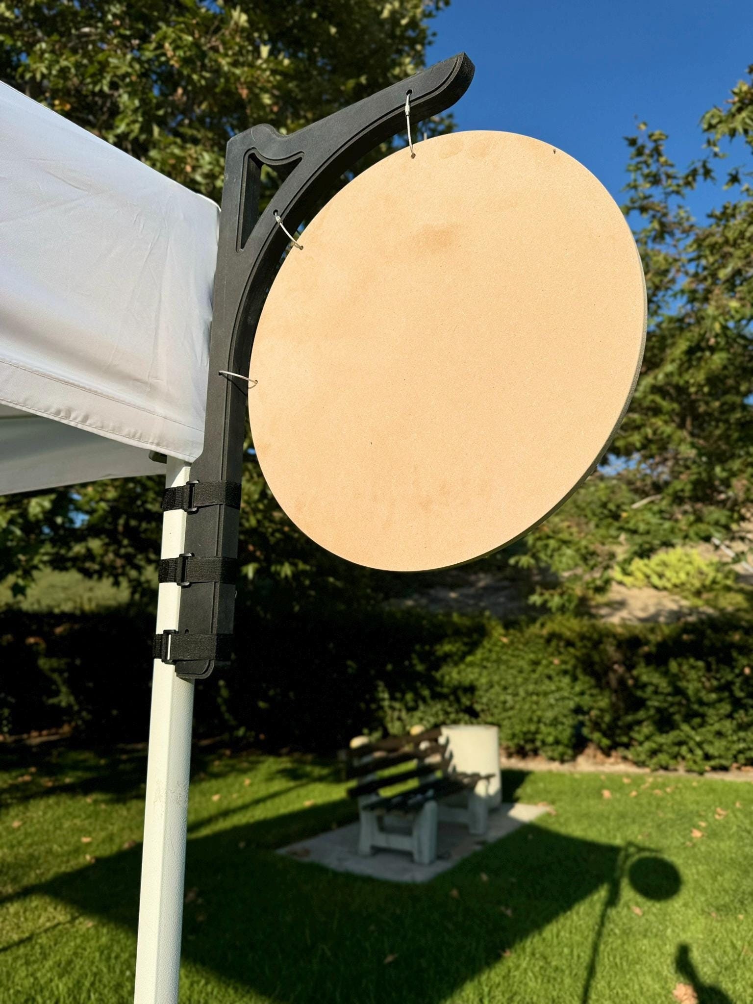 Custom MARKET Signage Bracket and Blank Round | Ready for you to CUSTOMIZE | FREE Shipping
