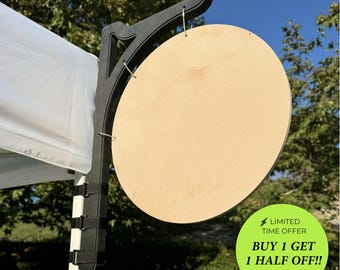 MARKET Signage Bracket and Blank Round | Ready for you to CUSTOMIZE | FREE Shipping