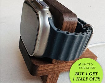 Minimalist Apple Watch Charging Dock | Nightstand Mode, Free Charger