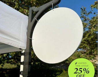 MARKET Signage Bracket and Blank Round | Ready for you to CUSTOMIZE | FREE Shipping