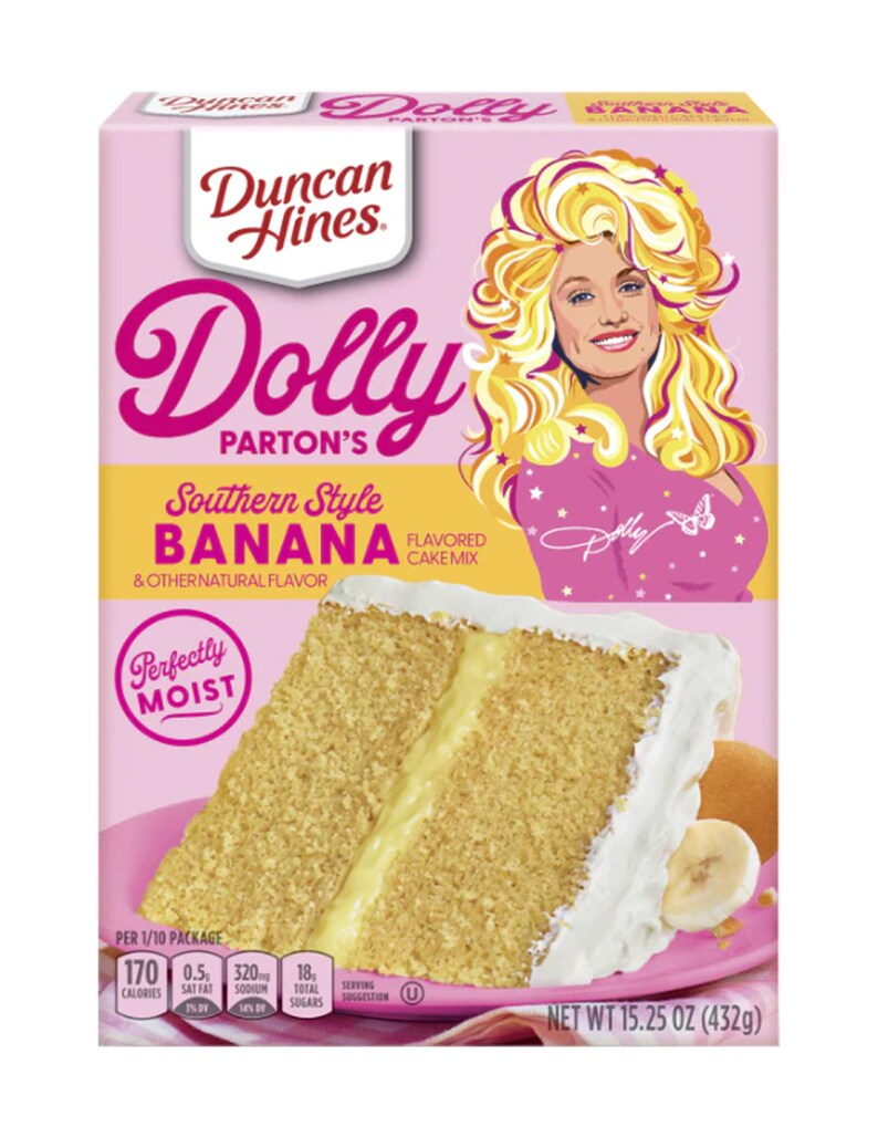 Dolly Parton Box Cake Set, 2 Box Cakes 2 Frostings, Snacks, Fun Gift to
