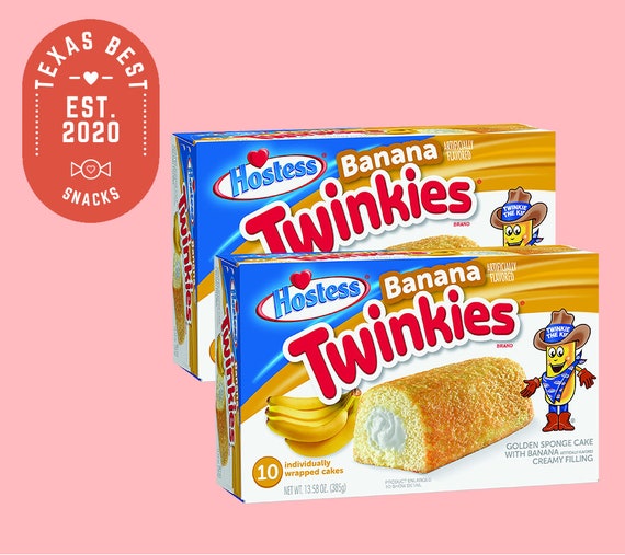 Hostess Banana Twinkies 13.58 Oz Box of 10 Individually Wrapped 2