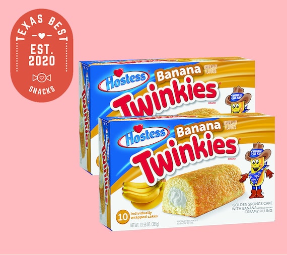 Hostess Banana Twinkies 13.58 Oz Box of 10 Individually Wrapped 2 Boxes -  Etsy Israel