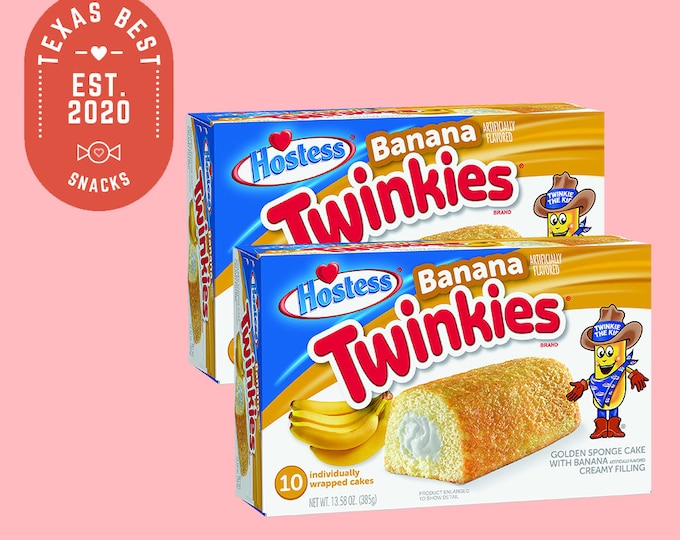 Hostess Banana Twinkies 13.58 Oz Box of 10 Individually Wrapped (2 Boxes)