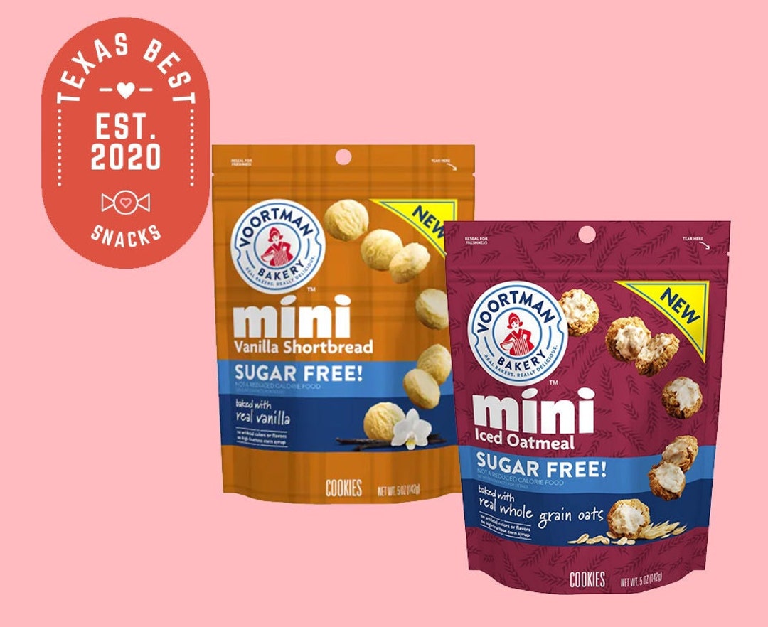 Voortman Bakery Sugar Free Mini Vanilla Shortbread Cookies & Sugar Free