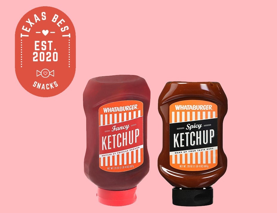 Whataburger Condiments, Fancy Ketchup, Spicy Ketchup pack of 2 