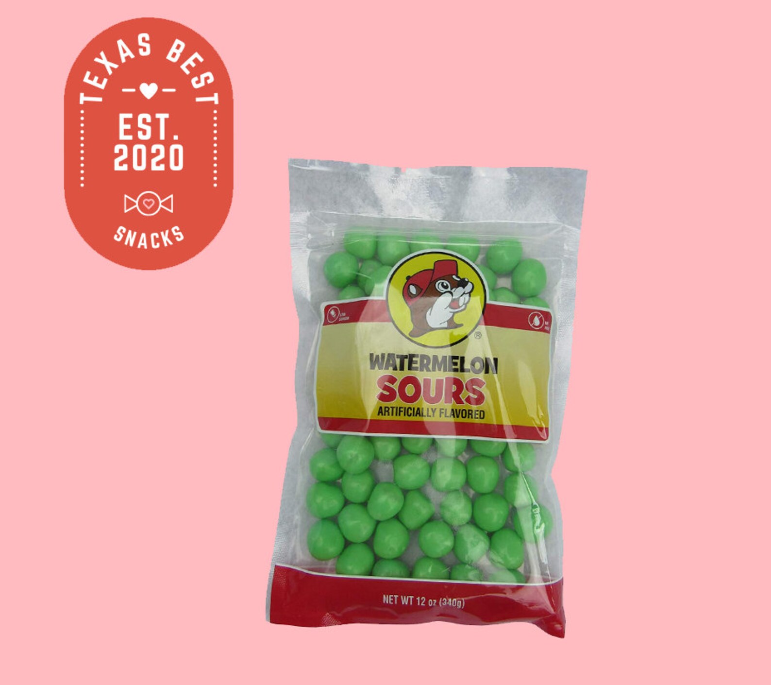 Bucee's Watermelon Sours Candy in a Resealable Bag Fat Etsy