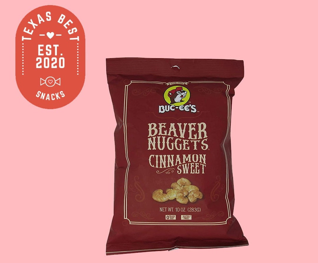 Bucee's Beaver Nuggets Cinnamon Sweet Flavored Snack Puffs, Texas