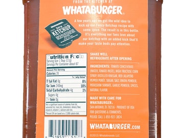  Whataburger Texas Size Spicy Ketchup 40 Oz Bottle : Grocery &  Gourmet Food